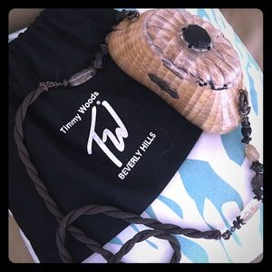 TIMMY WOODS Beverly Hills purse with beaded strap